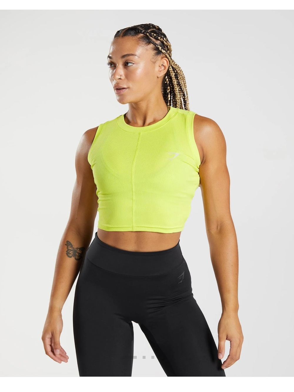 Gymshark POWER RIBBED MIDI TANK